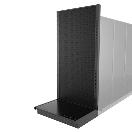 Lozier Shelving End Cap Unit, Black 36W 78H 25D P315S-EC